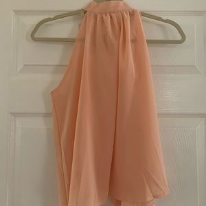 High Neck, Open Back Tank Top